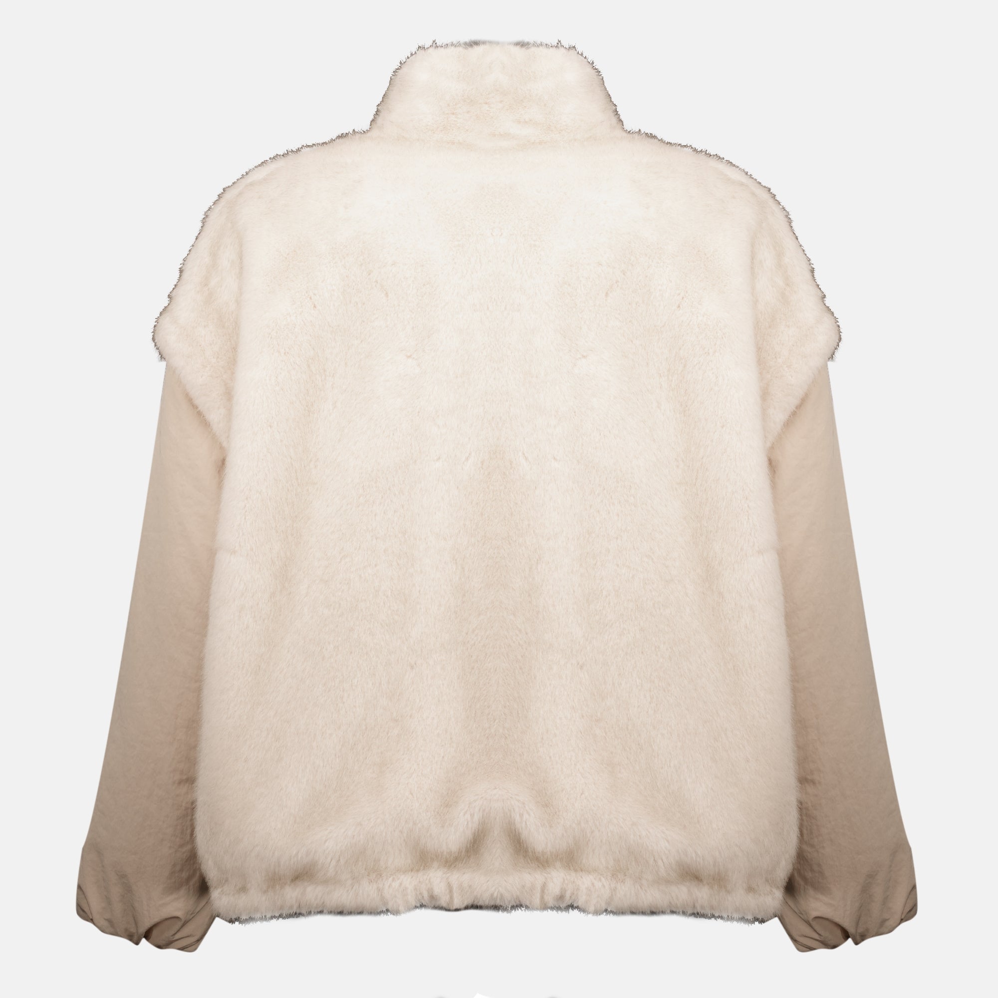 Vestes Chaqueta de plumas Chardonneret de teddy reversible 2 en 1 Moncler Beige Femme