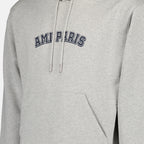 Sweatshirts Sweat à capuche à logo Ami PARIS Gray Unisex