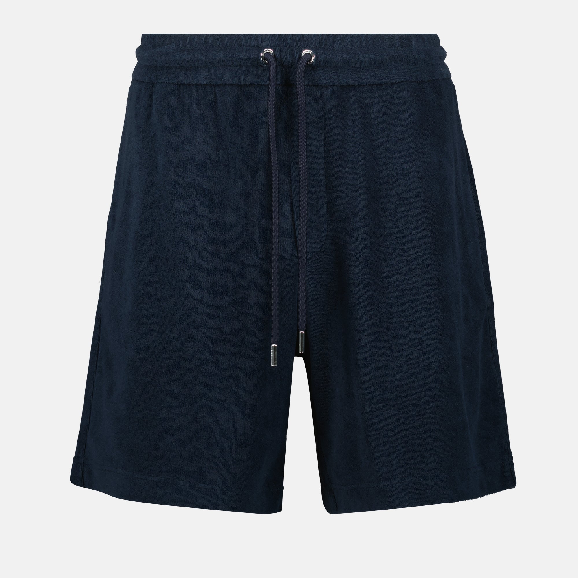 Shorts Short en coton éponge Moncler Bleu foncé Homme