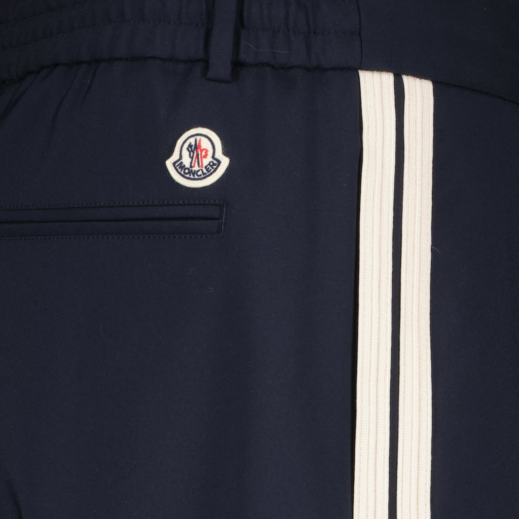 Pantalons Pantalones de Algodón Azul Marino Moncler Bleu foncé Homme