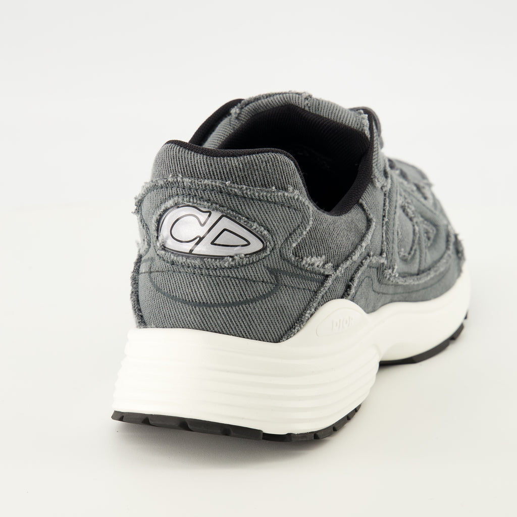 Baskets Baskets B30 effet denim grises Dior Gris Homme