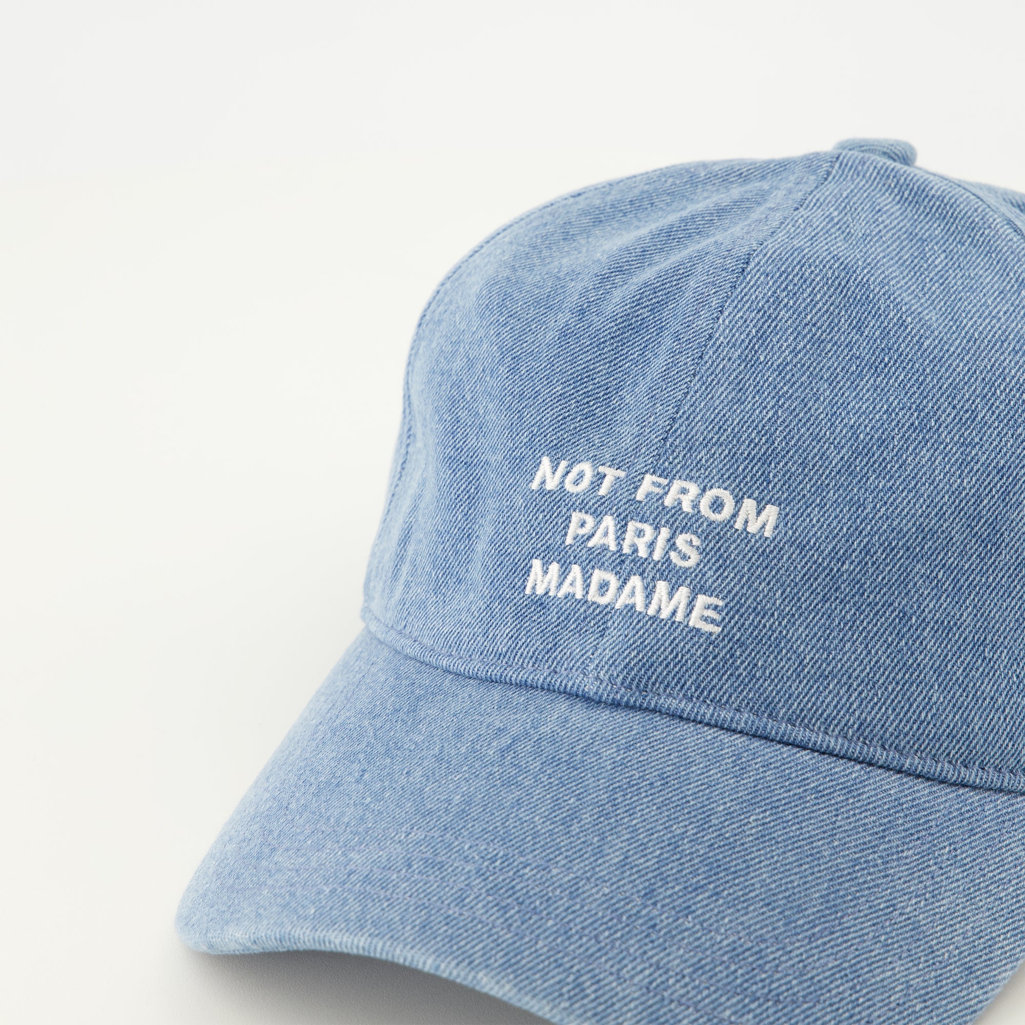 Chapeaux, casquettes et bonnets Cappellino Denim Slogan Blu Drole De Monsieur Bleu Homme