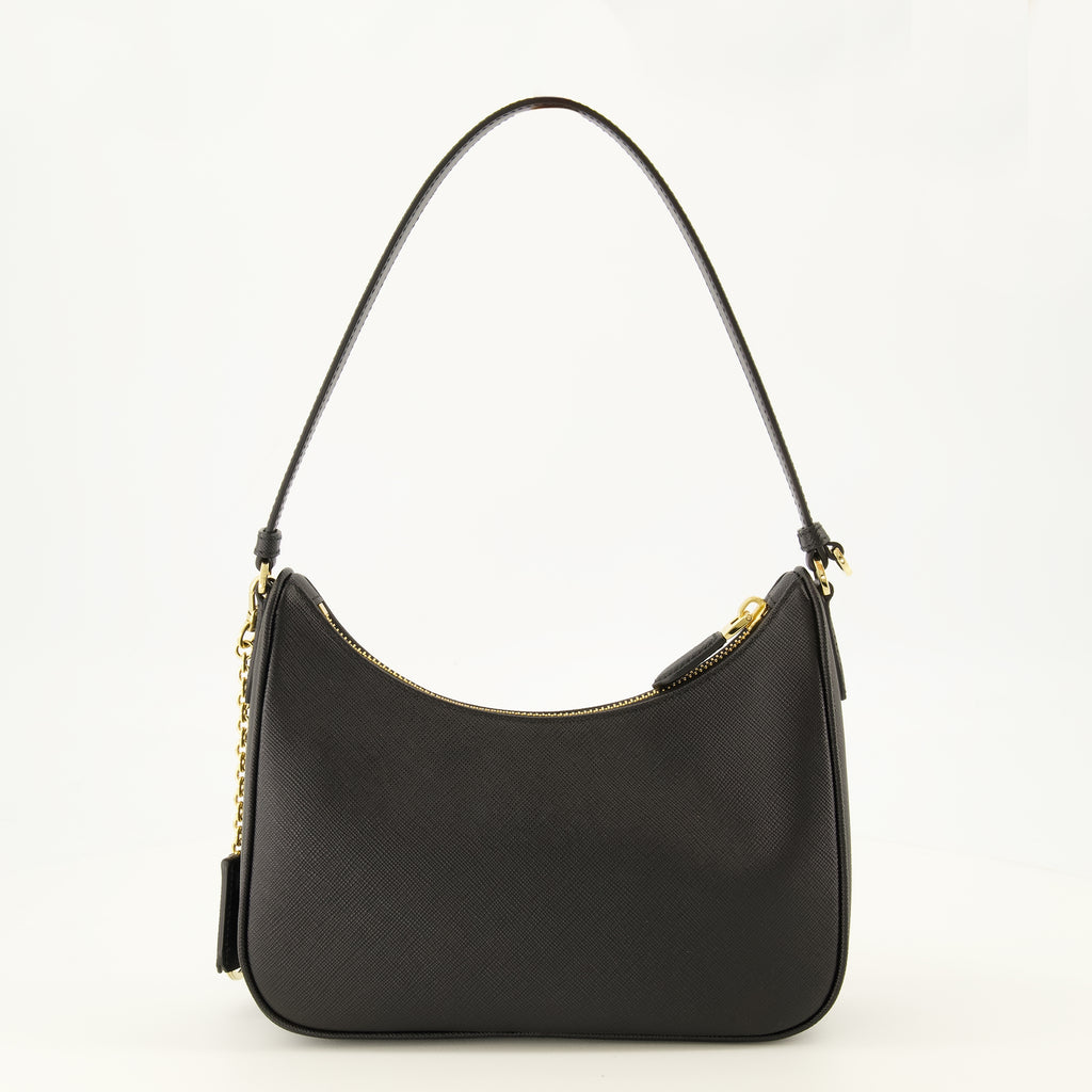 Sacs à main et épaule ブラックレザーのミニバッグ リエディション 2005 Prada Noir Femme