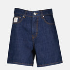 Imagen del short de denim azul oscuro de la marca Ami PARIS para Mujer - Temporada Primavera-Verano 2026 - Vista Frontal
