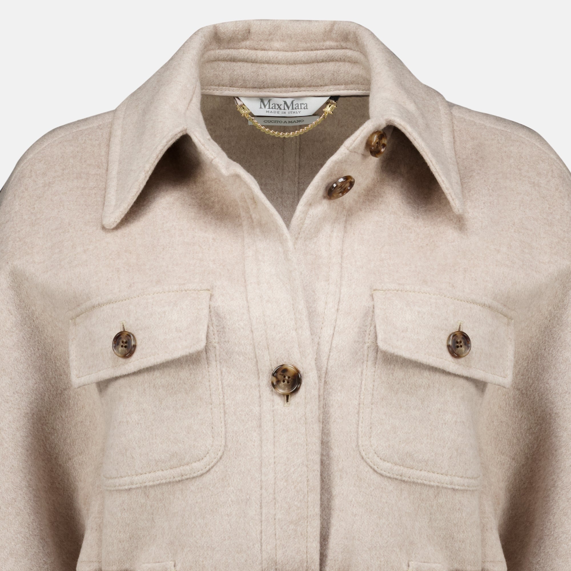 Vestes Casaco de Cachecol Bege Max Mara Beige Femme