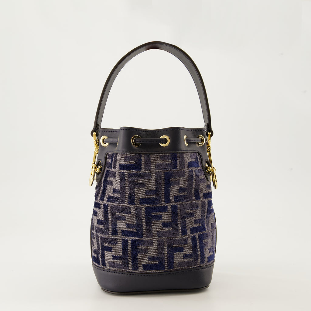 Borse secchiello Sac seau Mon trésor mini Fendi Blu scuro Femme