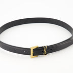 Ceintures Ceinture fine Cassandre Saint Laurent Noir Femme