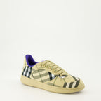 スニーカー チェック柄テラススニーカー Burberry ベージュ Femme