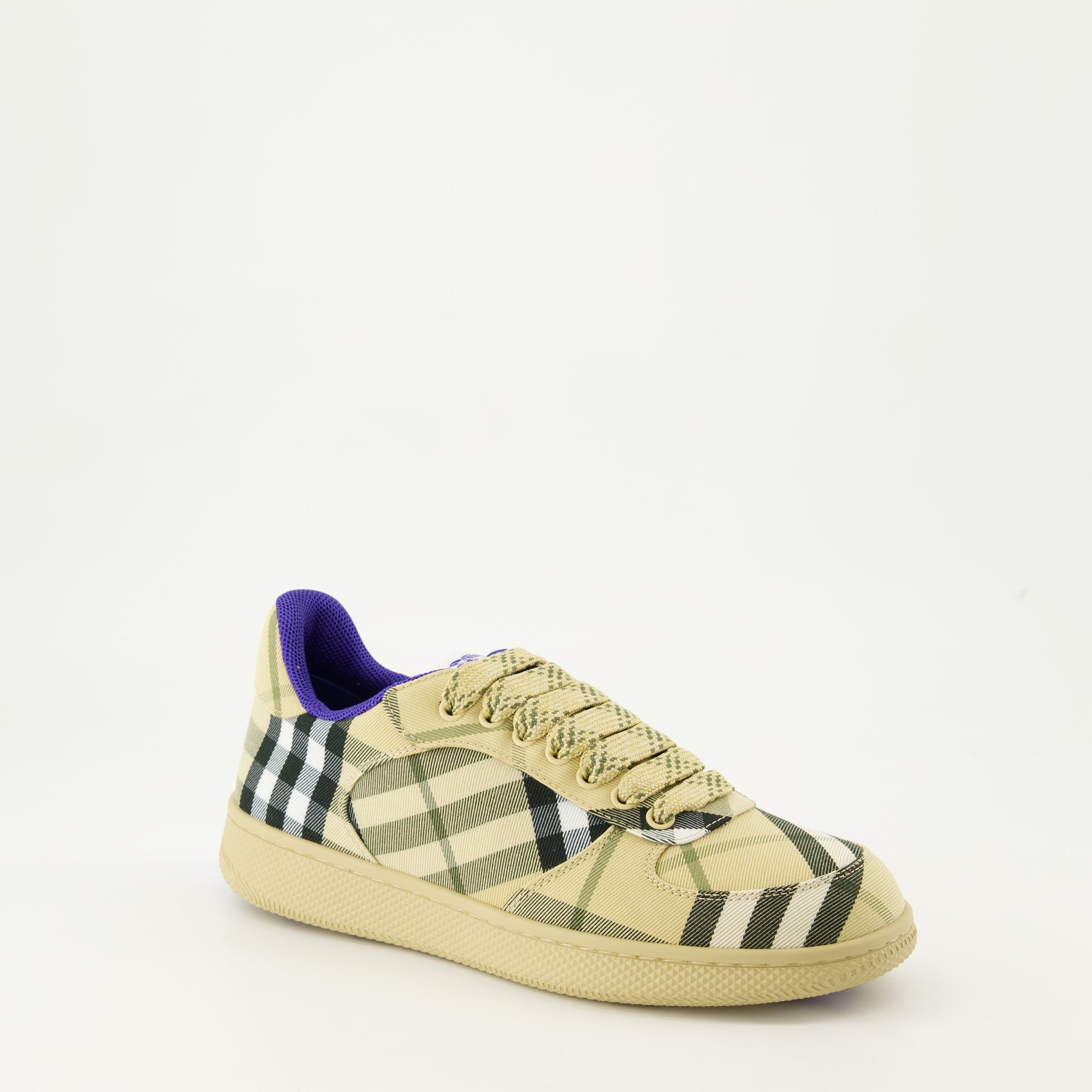 Sneakers Checkered Terrace Sneakers Burberry Beige Femme
