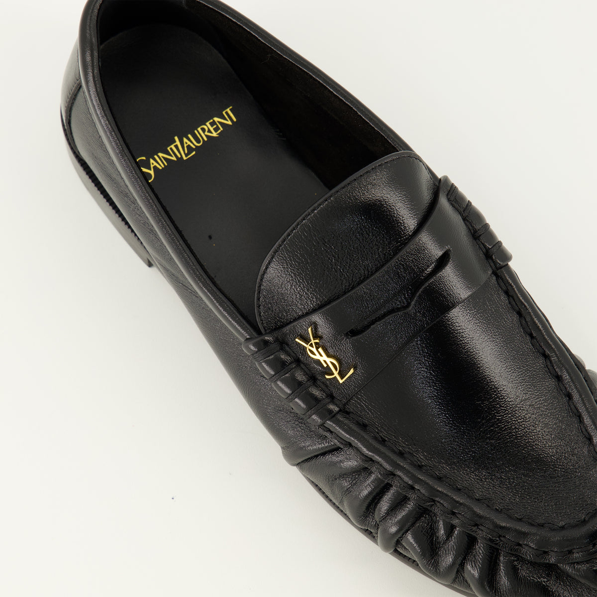 Mocassins 로퍼 서플 블랙 모카신 Saint Laurent Noir Femme