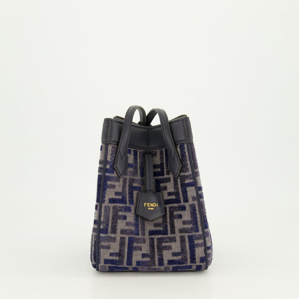 Beuteltaschen Mini sac Origami Fendi Blau Femme