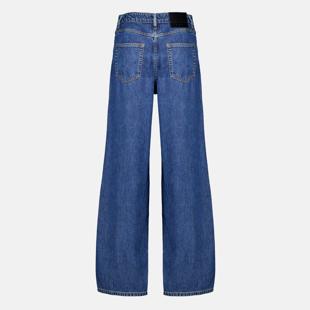 Pantalons Jeans Fluid em Denim Azul Escuro Iro Bleu foncé Femme
