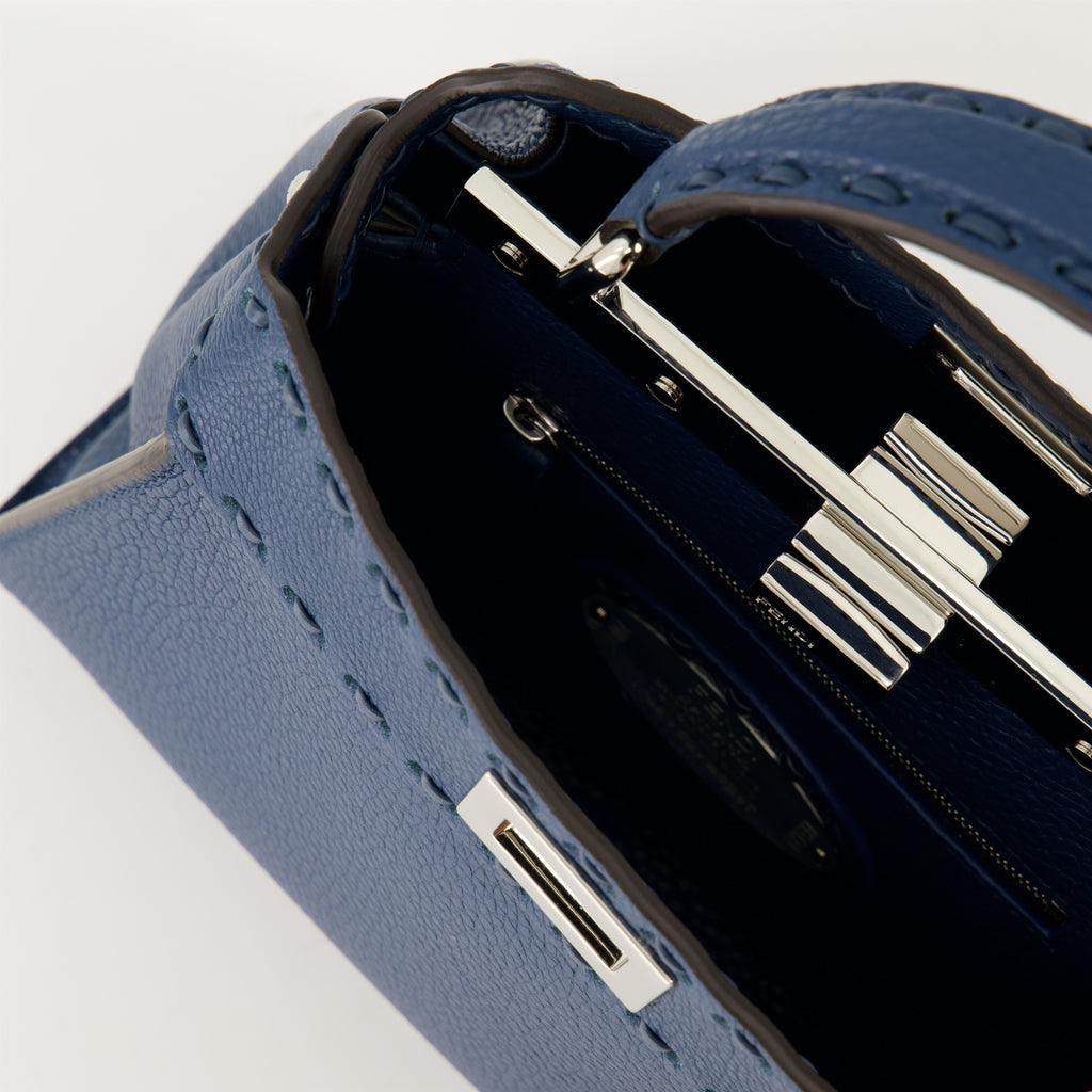 Sacs à main et épaule Sac Peekaboo Fendi Bleu Femme