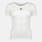 Imagen de la camiseta Moon blanca de la marca Marine Serre para Mujer - Temporada Otoño-Invierno 2025 - Vista Frontal