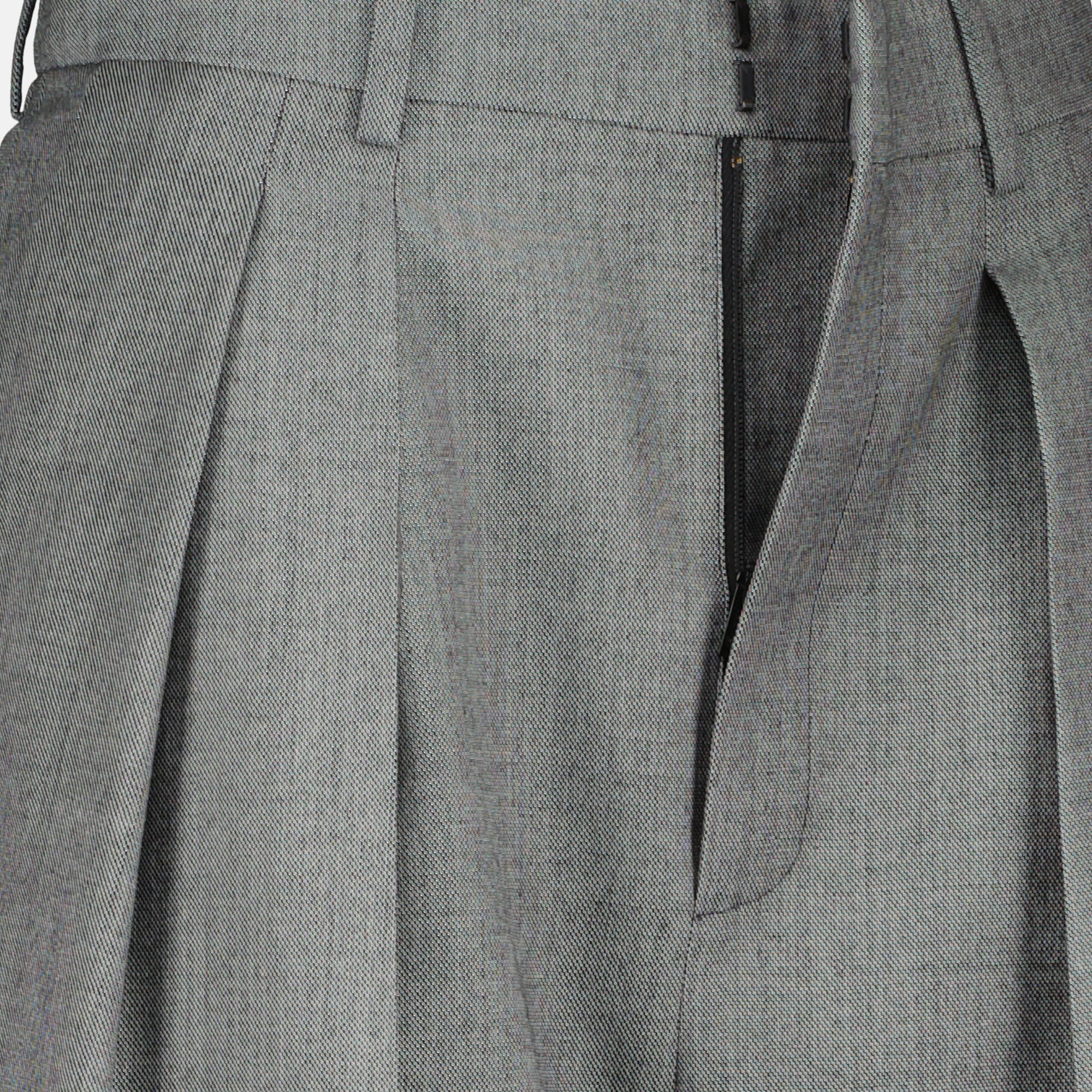 Pants Wool Pants Saint Laurent Gray Femme