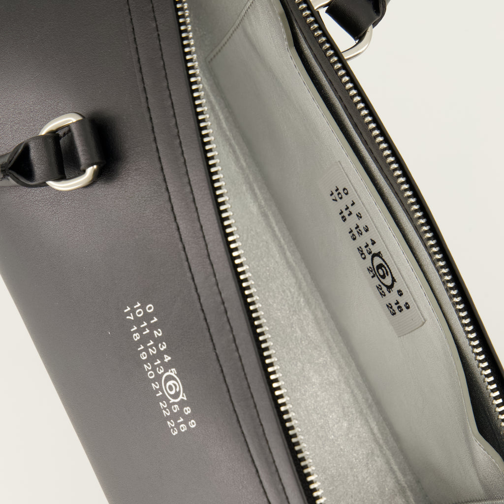 Sacs à main et épaule 블랙 가죽 바우레토 백 Mm6 Noir Femme