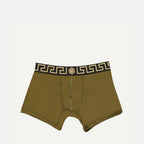 Sous-vêtements et homewear Boxer Medusa long Versace Kaki Homme