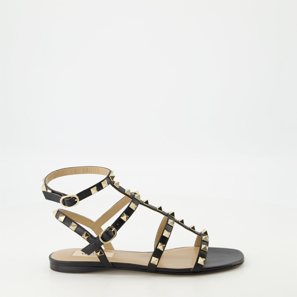 Zapatos abiertos Sandalias Rockstud Valentino Garavani Negro Femme