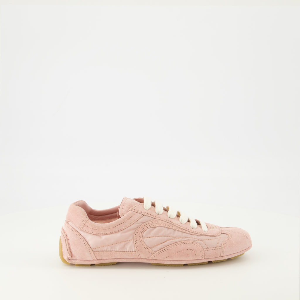 Baskets Montecarlo Pink Sneakers Prada Rose Femme