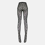 Image de l'article Collants monogramme en mesh de la marque Marine Serre pour Femme - Saison Automne-Hiver 2025 - Vue de Dos