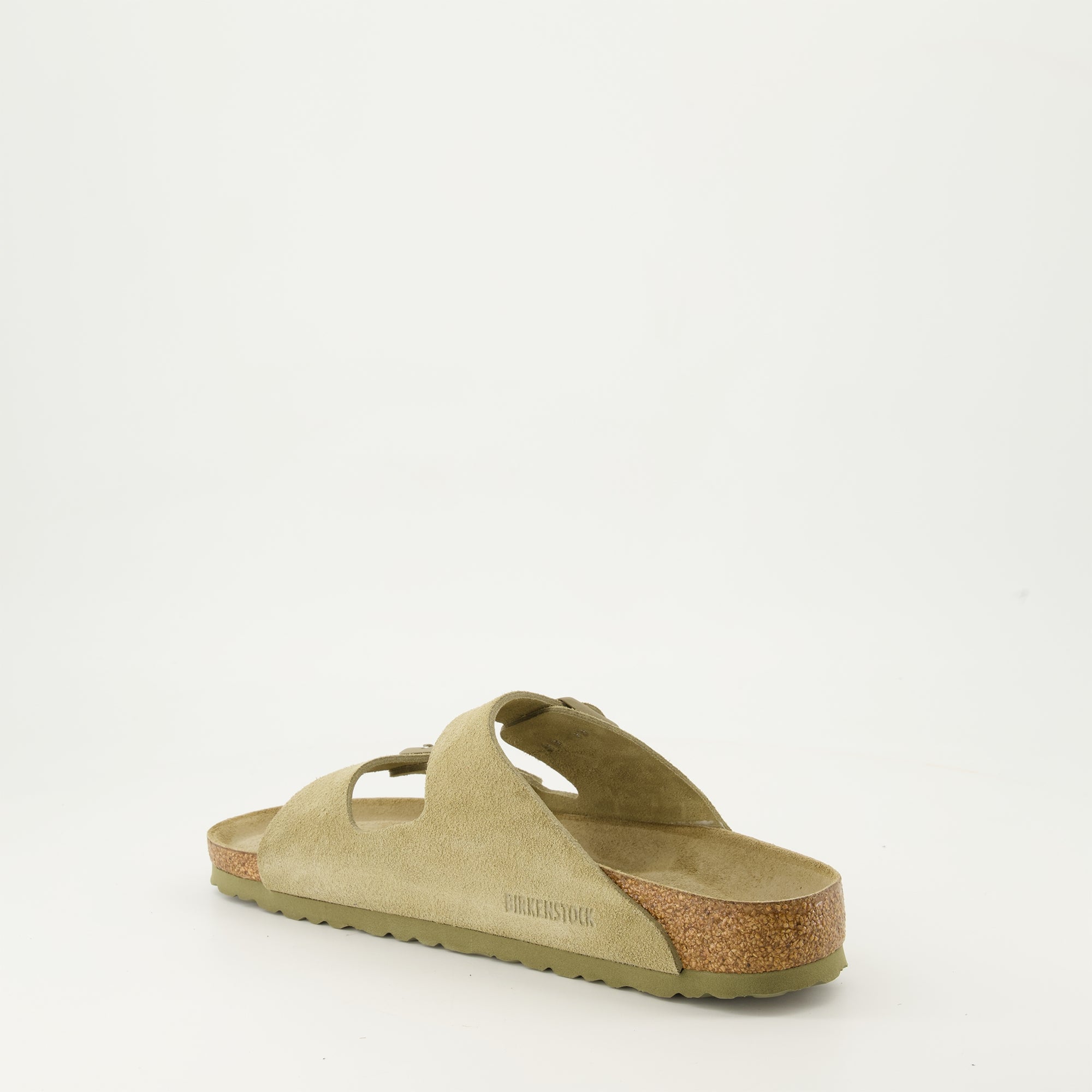 Chaussures ouvertes Claquettes Arizona Birkenstock Kaki Unisexe
