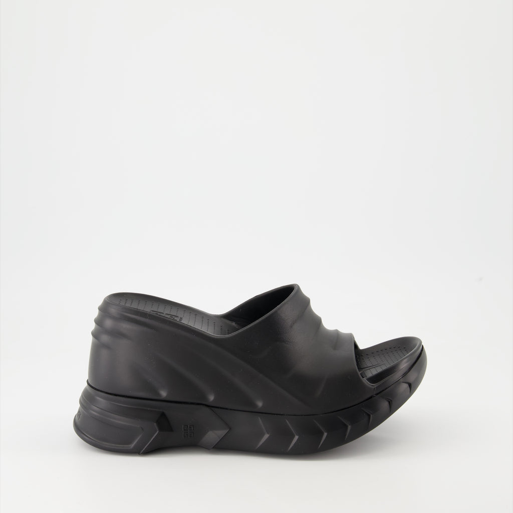 Sapatos plataforma Sandales compensées Marshmallow Givenchy Preto Femme