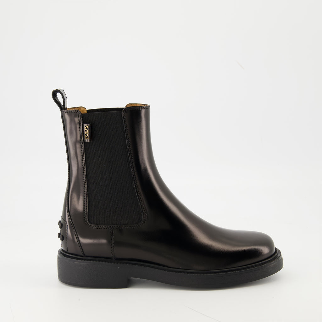 Image of Tod's Women's Leather Ankle Boots - Autumn-Winter 2025 - Right Side View