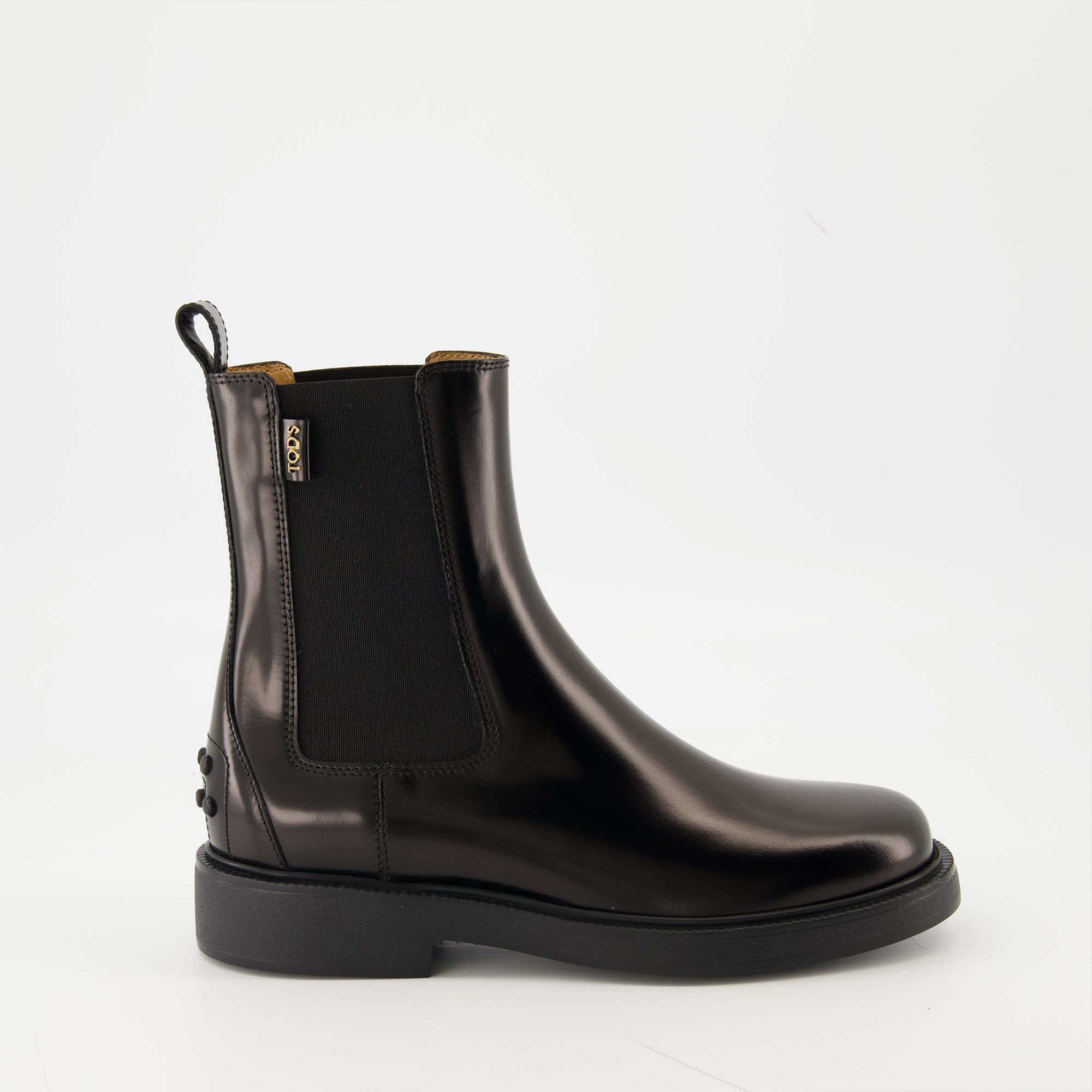 Image of Tod's Women's Leather Ankle Boots - Autumn-Winter 2025 - Right Side View