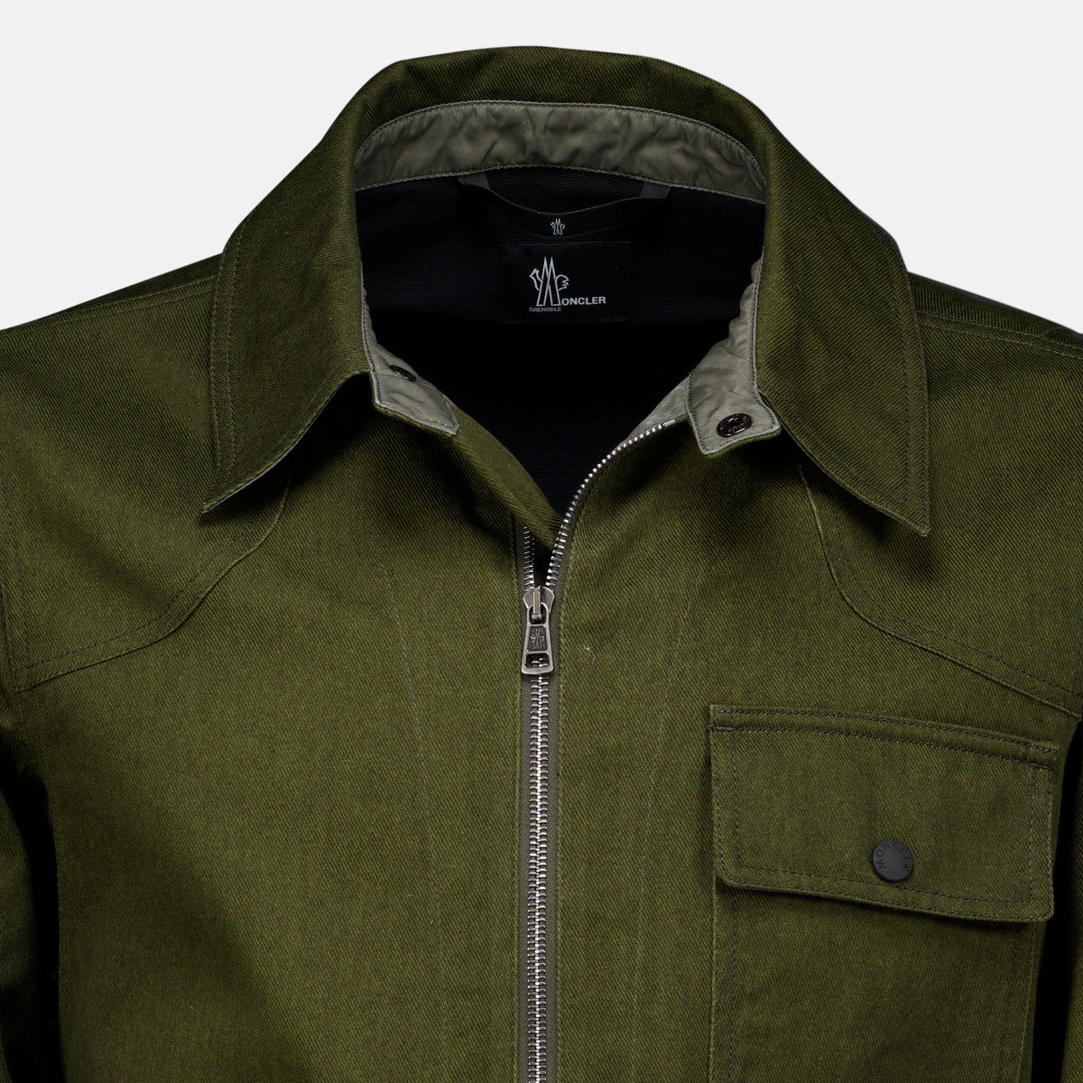 Vestes Chaqueta con Cierre en Caqui Moncler Grenoble Kaki Homme