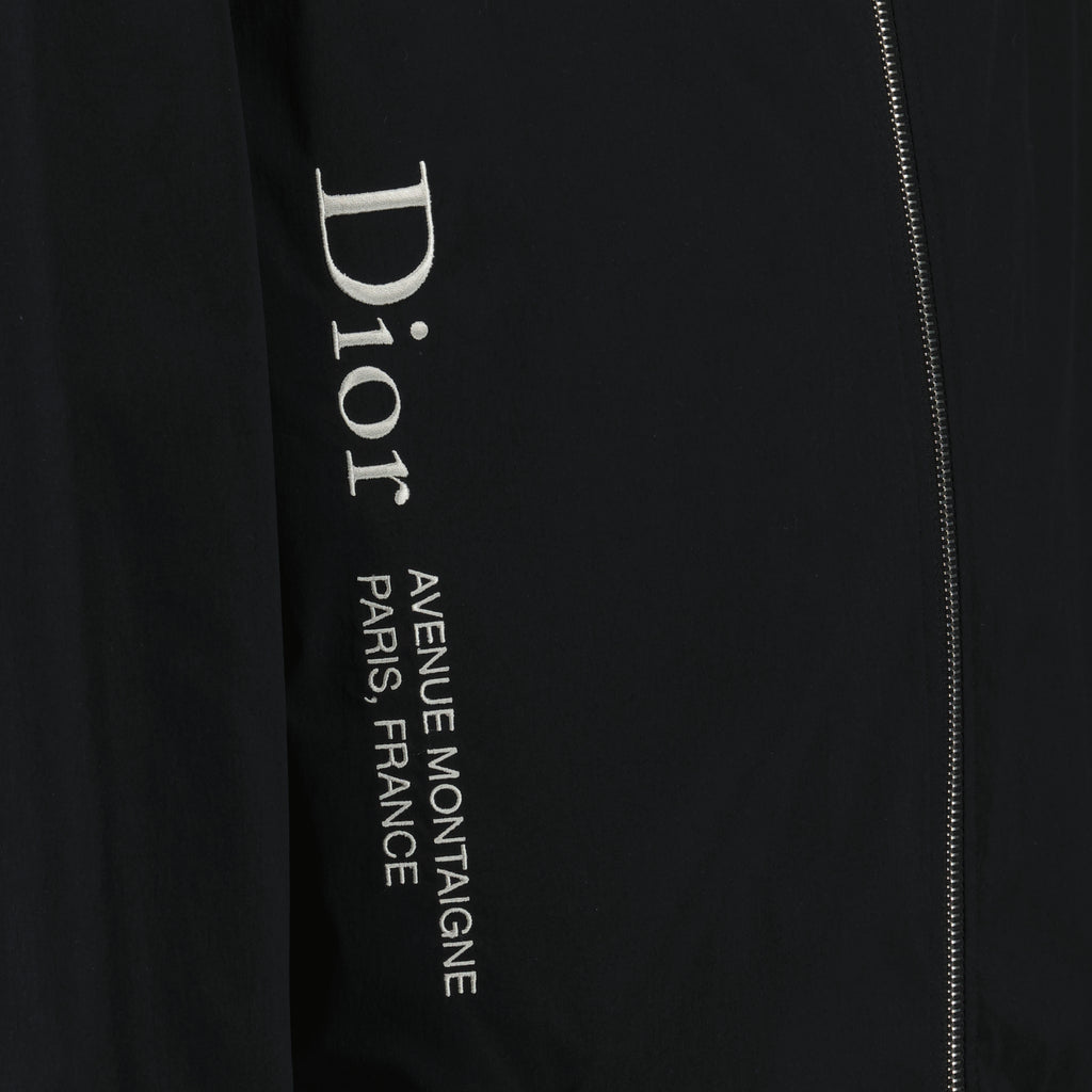 Image of the item Black zip-up jacket with embroidery by Dior for Men - Spring-Summer 2026 - Detailed View_1