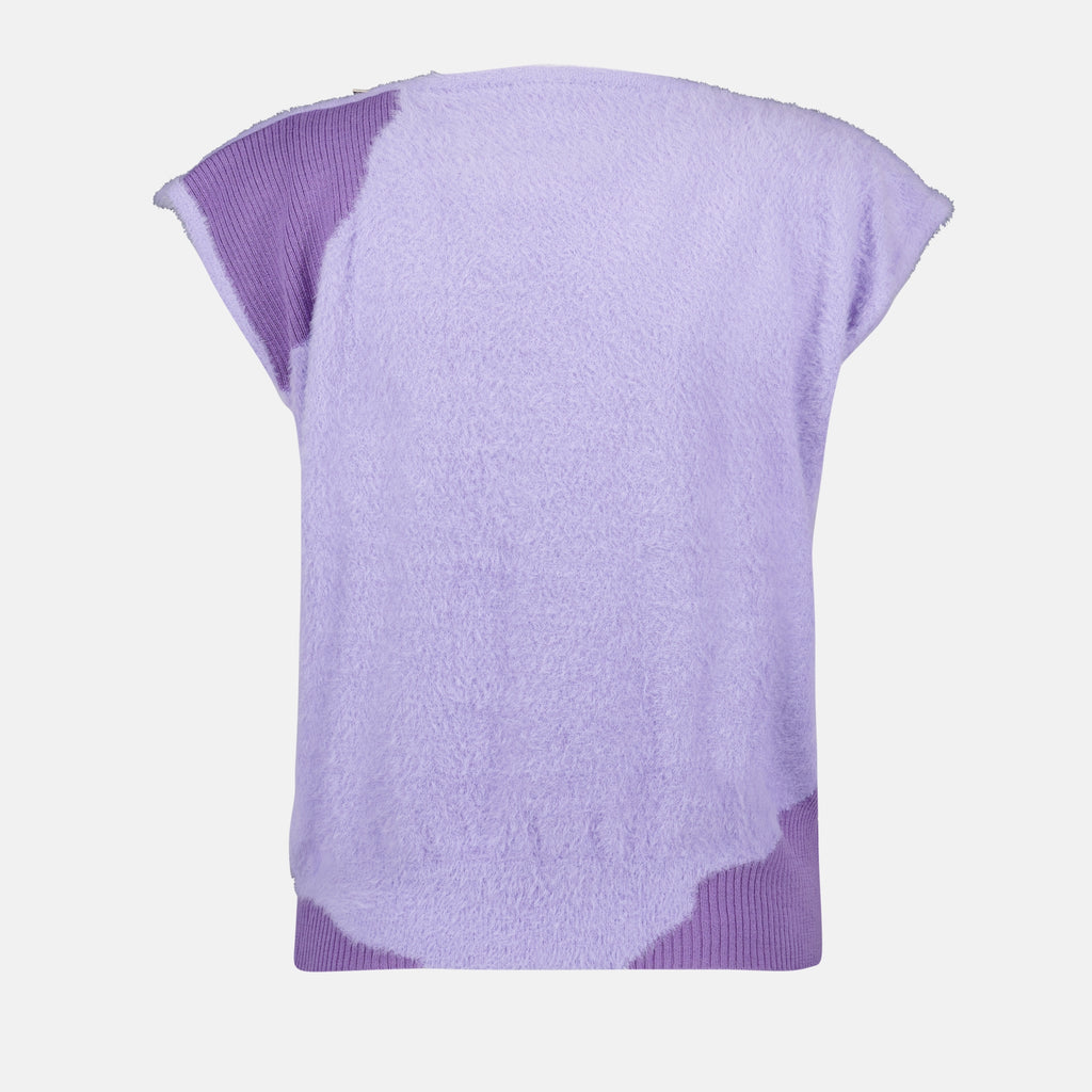 T-shirts Fleece T-shirt Mm6 Purple Femme