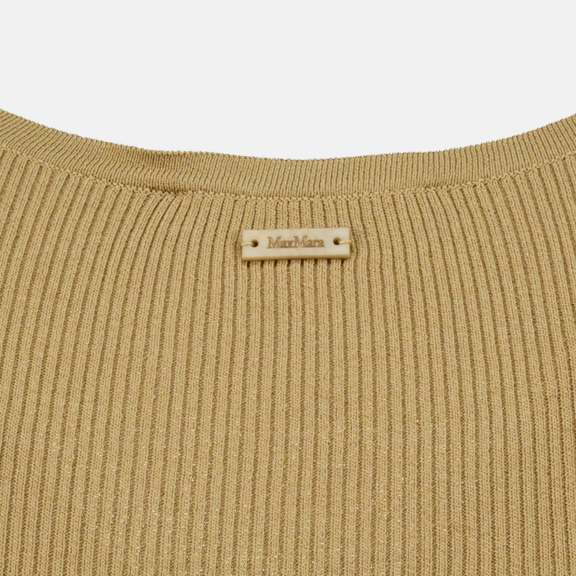 Tops Beige Ribbed Top Max Mara Beige Femme