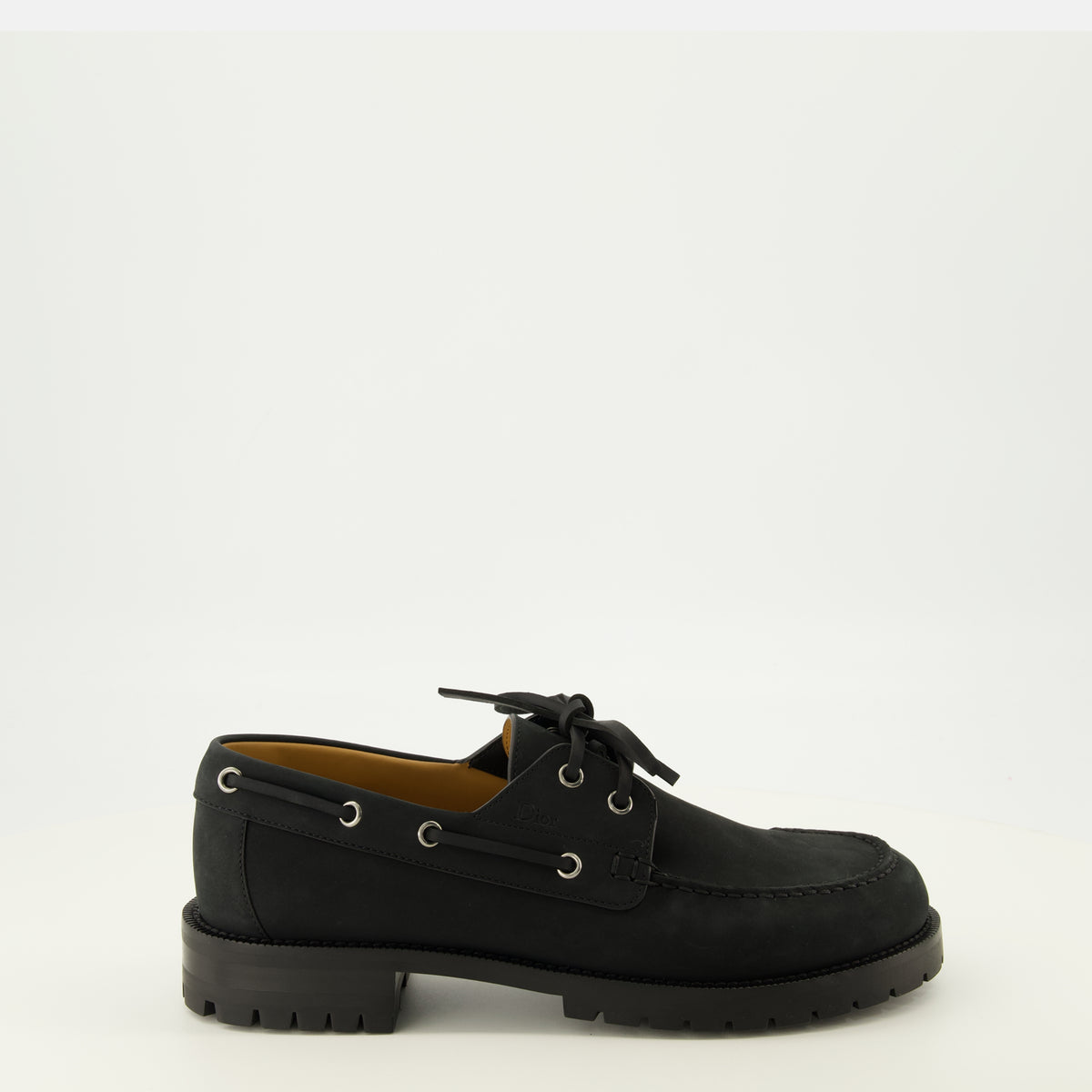 Chaussures de ville Chaussures bateau Archie Lug Dior Noir Homme