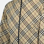 Jackets Cavalier Check Windbreaker Burberry Beige Homme