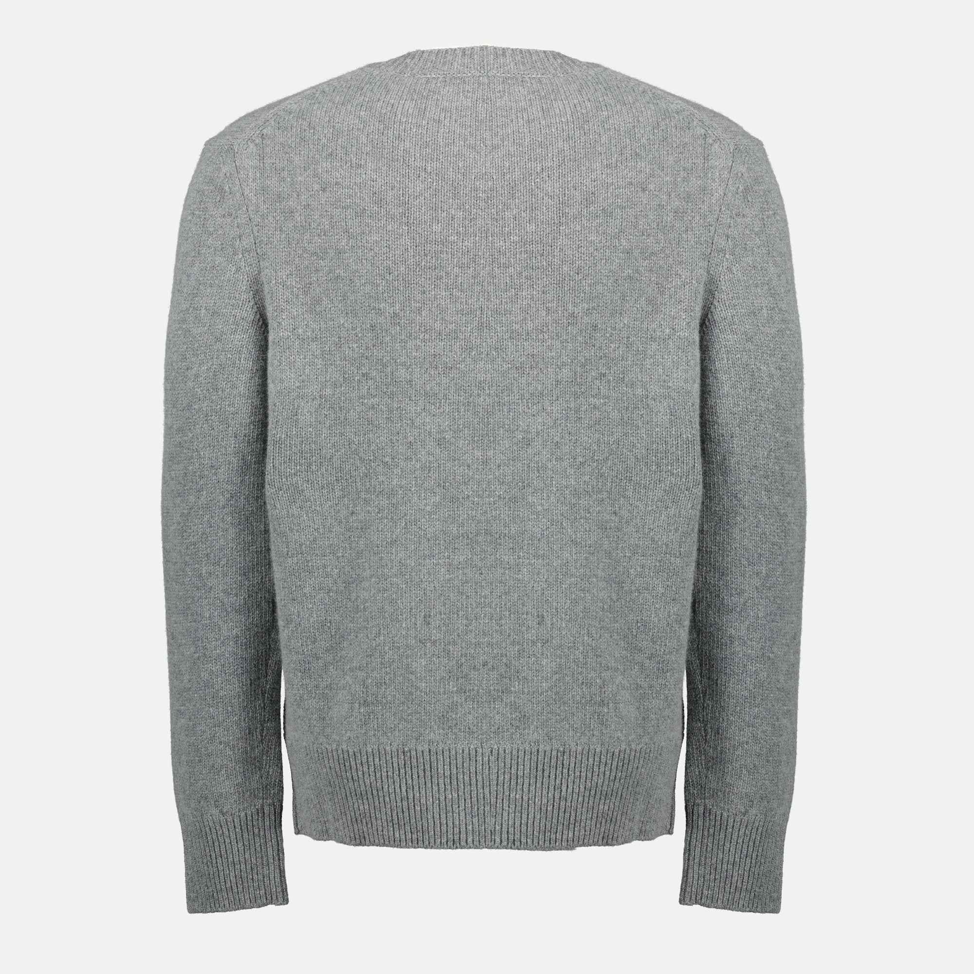 Maille Pull en laine et cachemire EKD gris Burberry Gris Homme