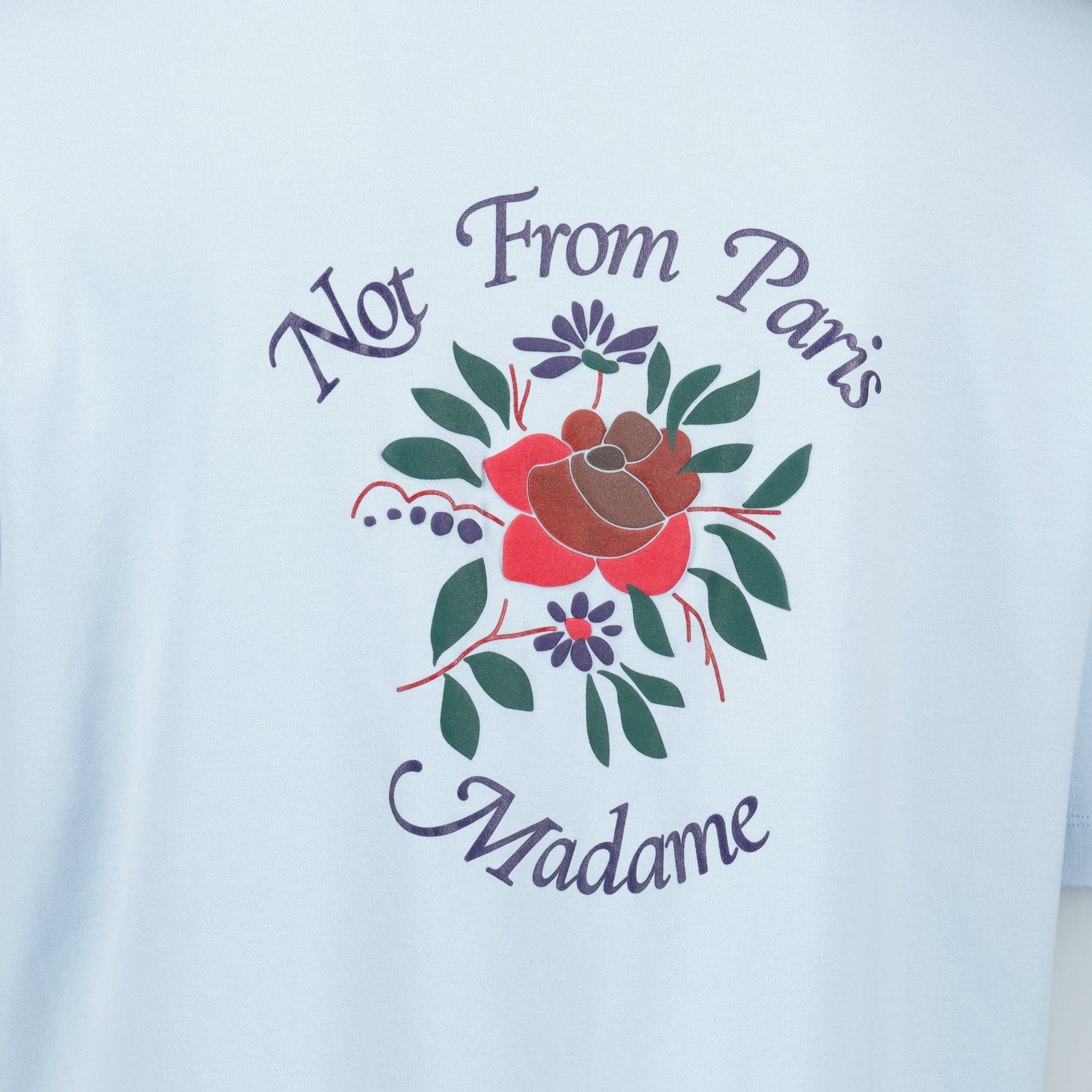 Bild des Artikels 'Blaues Rosa Slogan T-Shirt' der Marke Drole De Monsieur für Herren - Frühjahr-Sommer 2026 - Detaillierte Ansicht_2