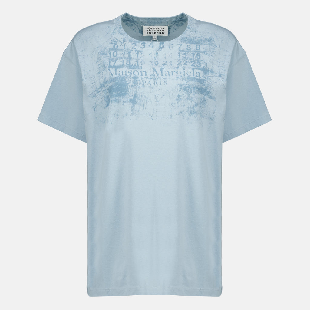 T-shirts 파란색 프린트 티셔츠 Mm6 Bleu Femme