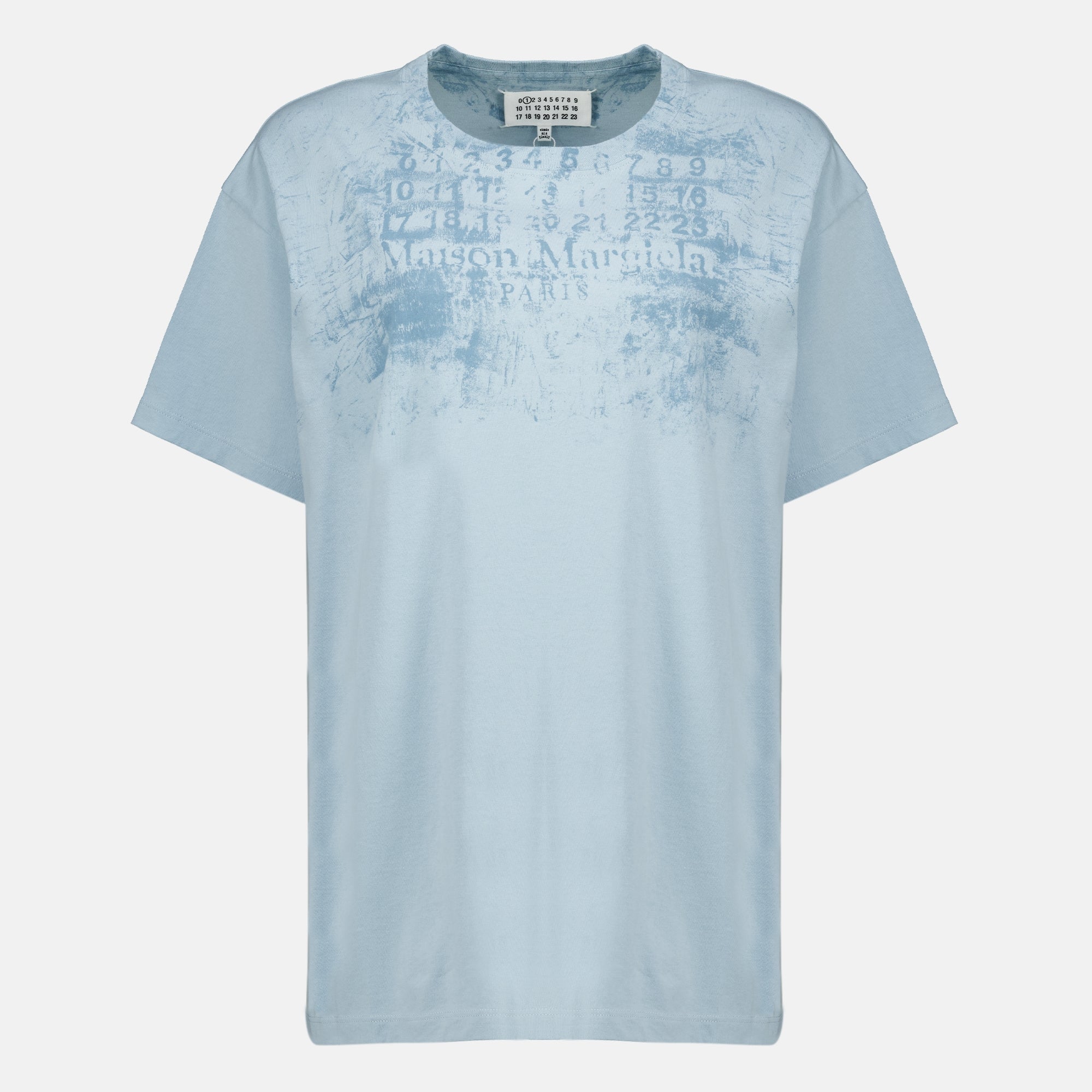 T-shirts 파란색 프린트 티셔츠 Mm6 Bleu Femme