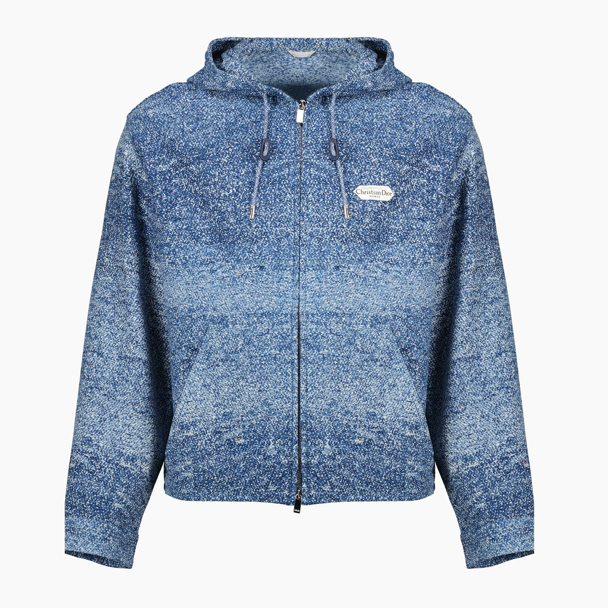 Immagine della Felpa con Cappuccio Blu della marca Dior per Uomo - Stagione Autunno-Inverno 2025 - Vista Frontale