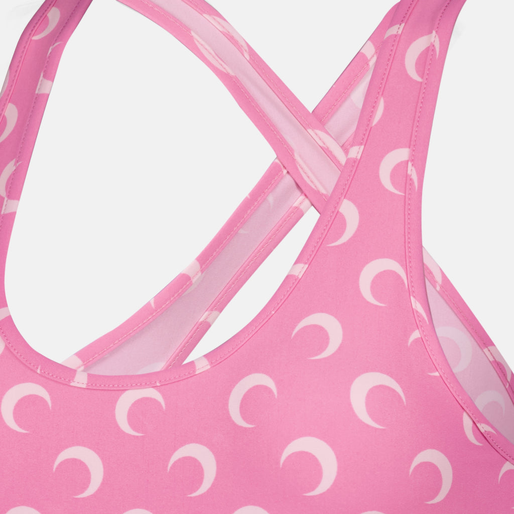 Beachwear Costume da Bagno Intero Pink Moon Marine Serre Rose Femme