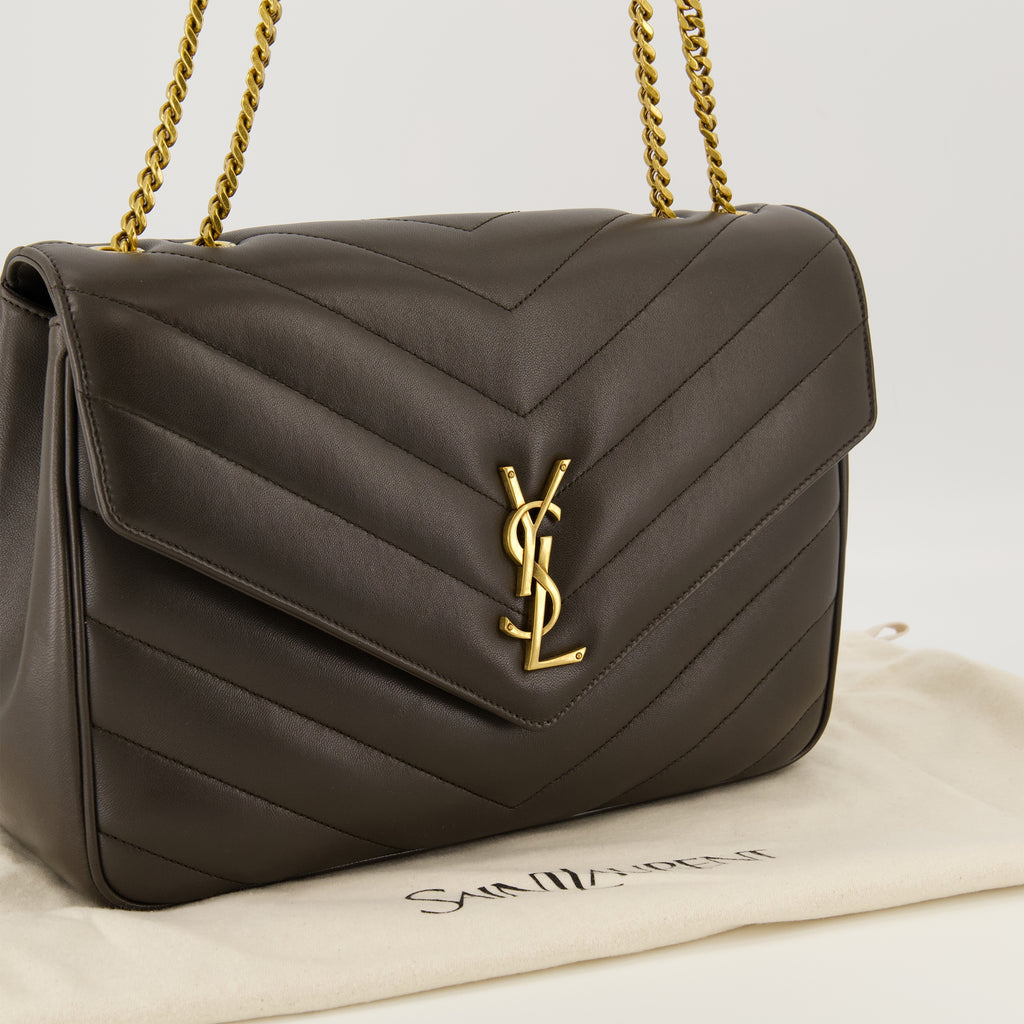 Image of the Large Loulou Bag from the brand Saint Laurent for Women - Autumn-Winter 2025 - Detailed View_2