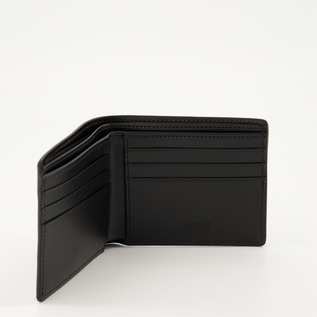 Kleine lederwaren Medusa Biggie Geldbörse Versace Schwarz Homme