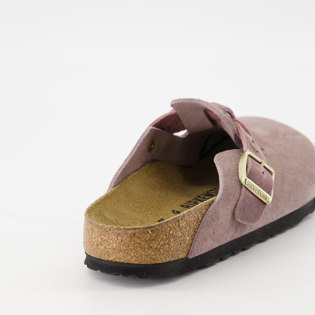 Chaussures ouvertes Mules Boston Braided Birkenstock Violet Femme