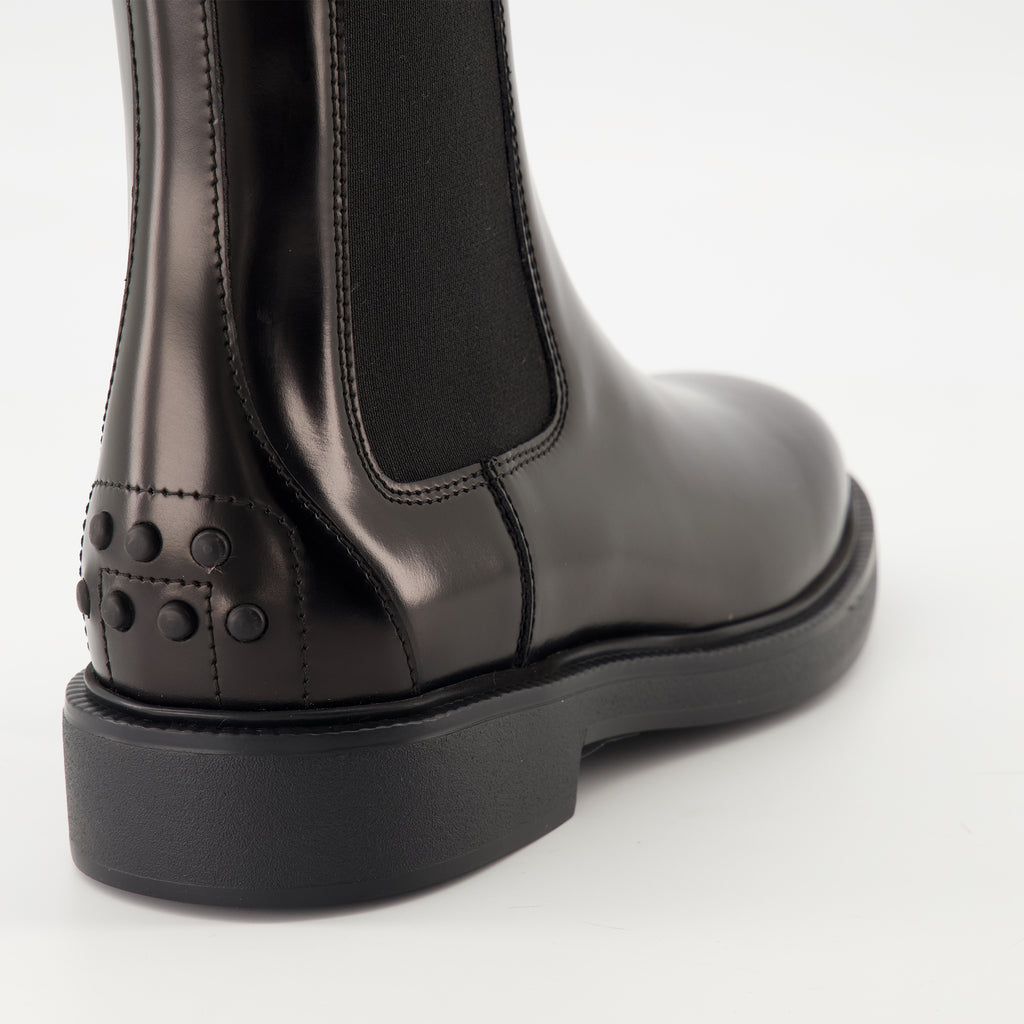 Image of Tod's Women's Leather Ankle Boots - Autumn-Winter 2025 - Back View