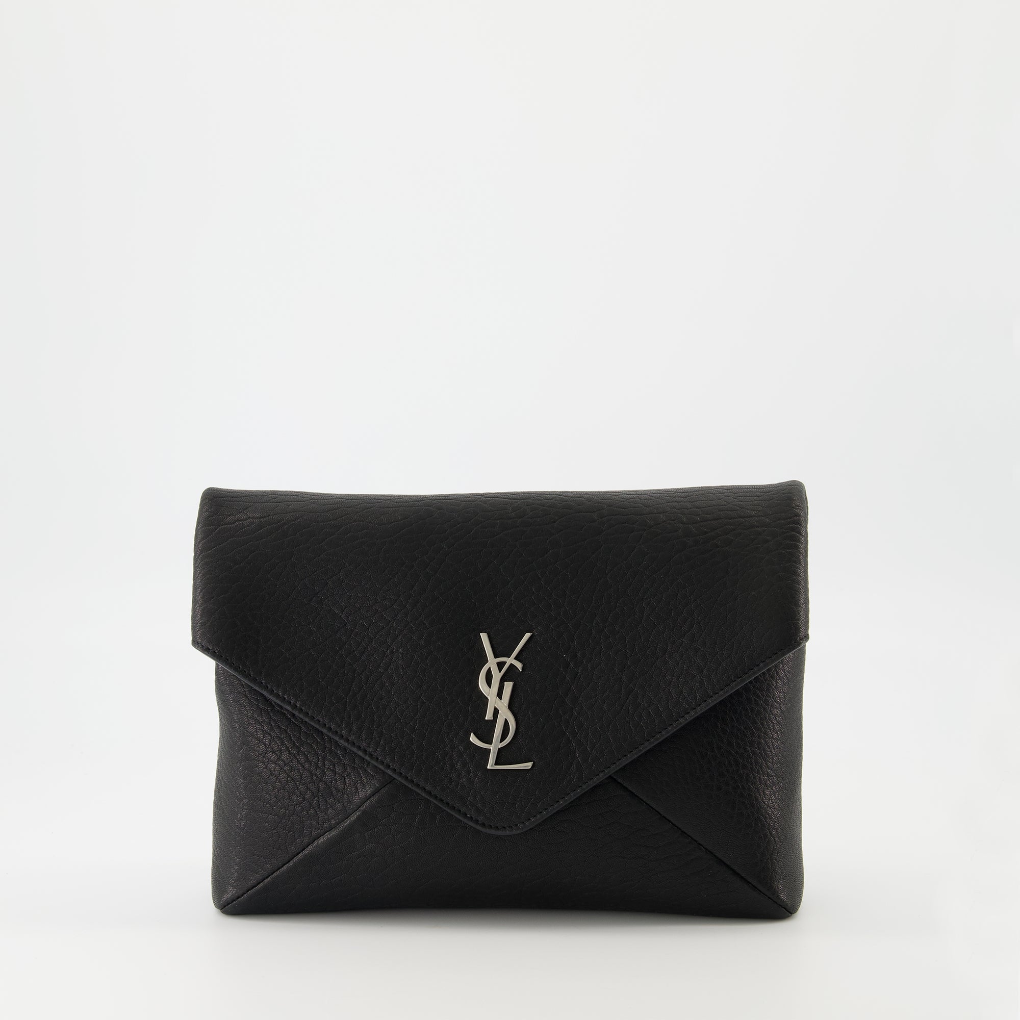 Clutch Bags Cassandre Envelope Clutch Saint Laurent Black Men