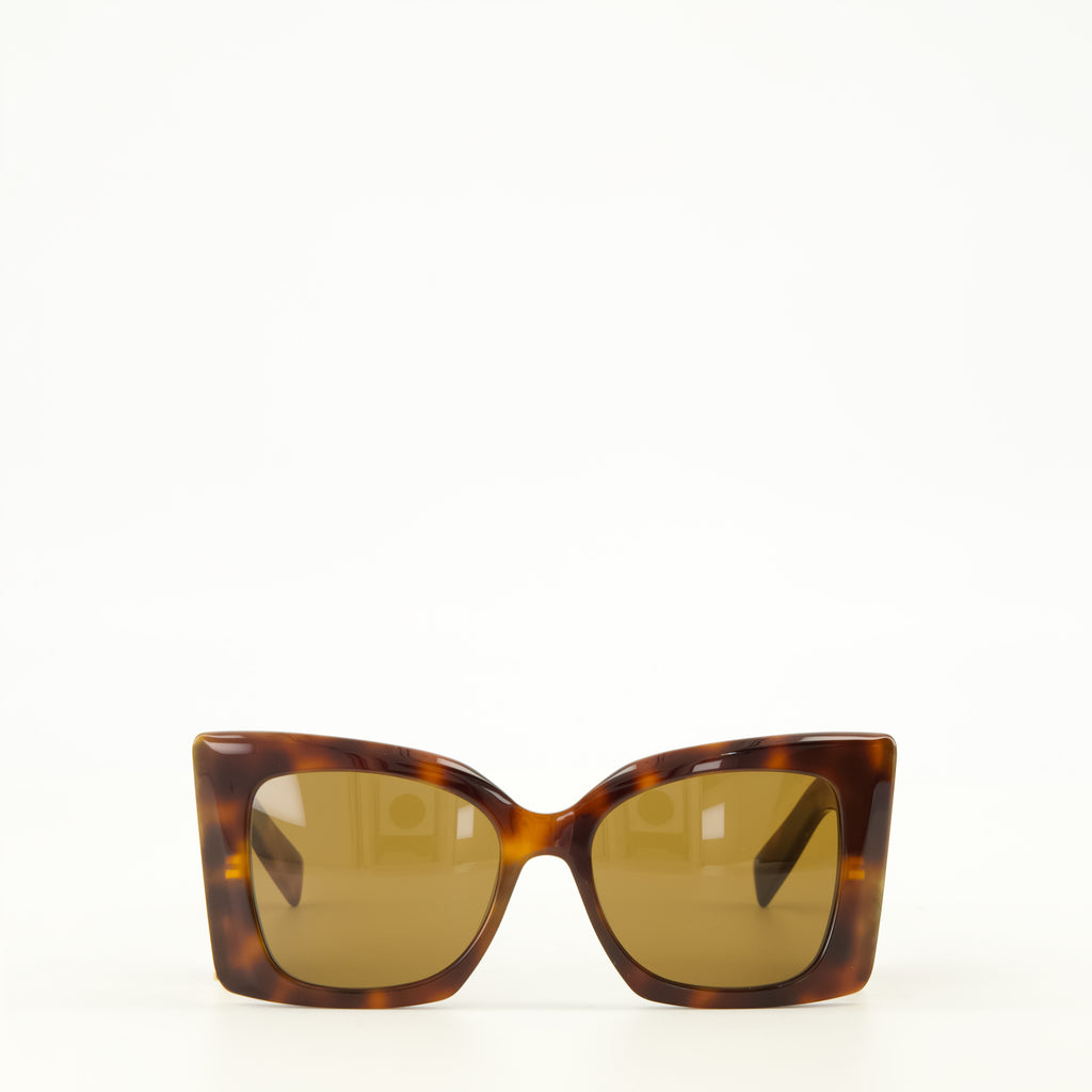 Lunettes SL M119 Blaze Sunglasses Saint Laurent Marron Unisexe