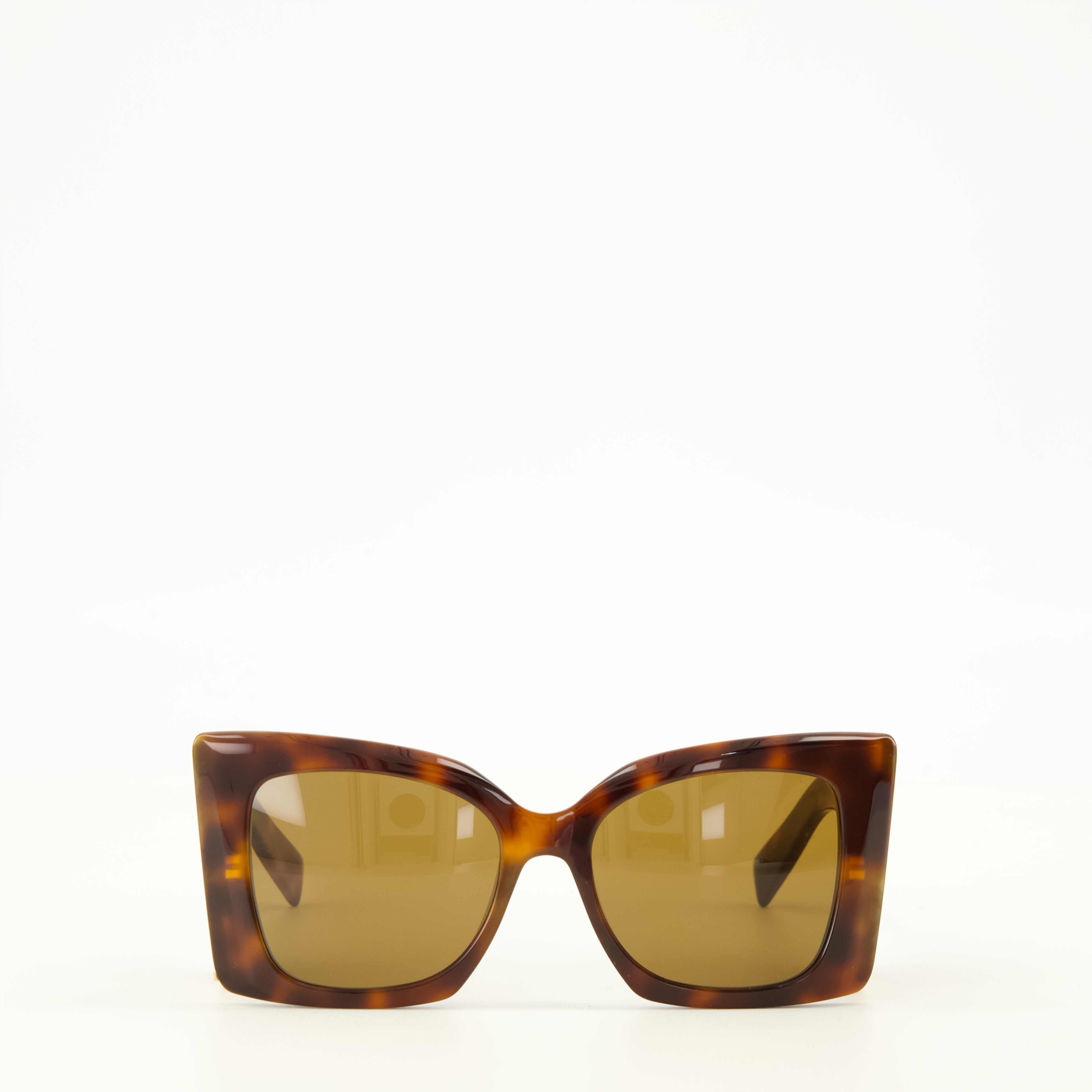 Lunettes SL M119 Blaze Sunglasses Saint Laurent Marron Unisexe