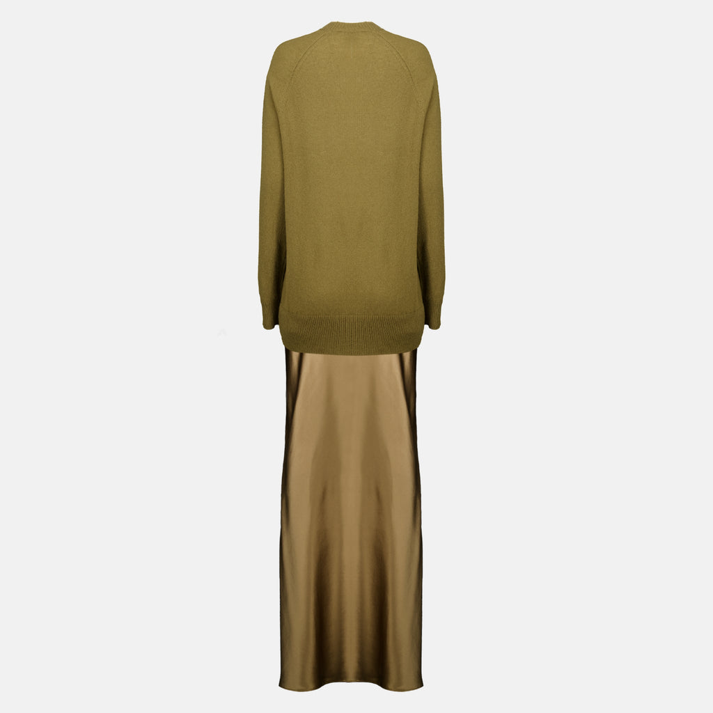 Robes Monument Long Dress Christopher Esber Kaki Femme