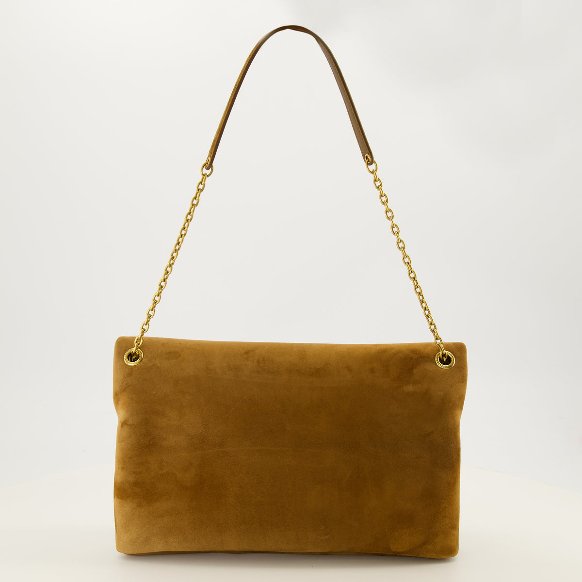 Sacs à main et épaule Pochette Cassandre en suède marron Saint Laurent Marron Femme