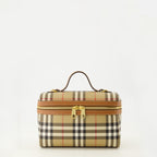 Imagen del bolso Vanity Check beige de Burberry para mujer - Temporada Primavera-Verano 2026 - Vista Frontal